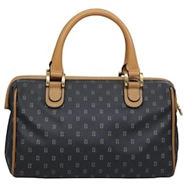 Fendi-FENDI Hand Bag PVCCanvas 2way Black Auth mr1097-Black