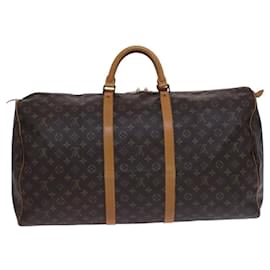 Louis Vuitton-LOUIS VUITTON Monogram Keepall 60 Boston Bag M41422 LV Auth 113321-Monogram