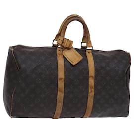Louis Vuitton-LOUIS VUITTON Monogram Keepall 50 Boston Bag M41426 LV Auth EC206-Monogram