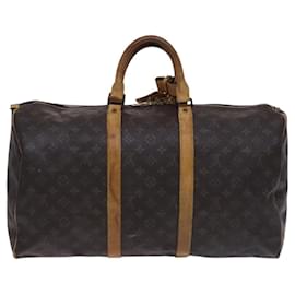 Louis Vuitton-LOUIS VUITTON Monogram Keepall 50 Boston Bag M41426 LV Auth EC206-Monogram