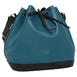 Louis Vuitton-LOUIS VUITTON Epi Petit Noe Bag Tricolor Green Black blue M40880 LV Auth EC365-Black,Blue,Green