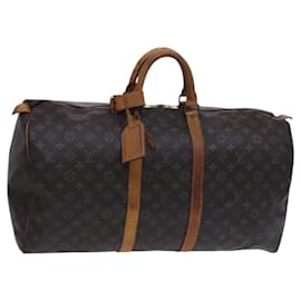 Louis Vuitton-LOUIS VUITTON Monogram Keepall 55 Boston Bag M41424 LV Auth EC242-Monogram