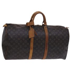 LOUIS VUITTON Monogram Keepall 55 Bolsa Boston M41424 LV Auth EC242 Monograma
