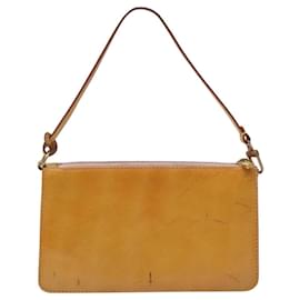 Louis Vuitton-LOUIS VUITTON Vernis Lexington Pouch Marshmallow Pink M91057 LV Auth EC455-Other