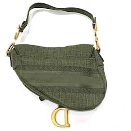 Christian Dior-Christian Dior Khaki Saddle Bag-Khaki
