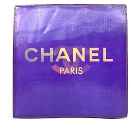Sac à épaule en vinyle violet Chanel Violet