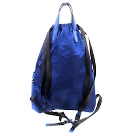 Fendi-Fendi Blue Nylon and Leather Backpack-Blue