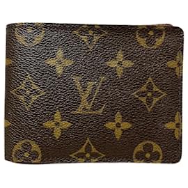 Louis Vuitton-Louis Vuitton Monogram Portefeuille Multiple M60895 Bi-fold Wallet-Brown