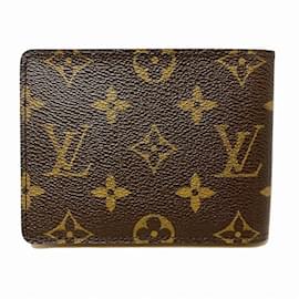 Louis Vuitton-Louis Vuitton Monogram Portefeuille Multiple M60895 Bi-fold Wallet-Brown