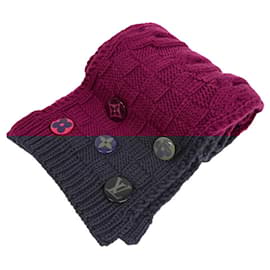 Louis Vuitton-Louis Vuitton Purple Wool Stole-Purple
