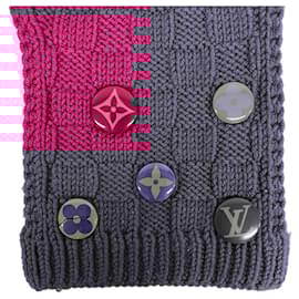 Louis Vuitton-Louis Vuitton Purple Wool Stole-Purple