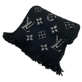 Louis Vuitton-Louis Vuitton M75833 Echarpe Mania Shine Scarf-Black