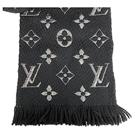Louis Vuitton-Louis Vuitton M75833 Echarpe Mania Shine Scarf-Black
