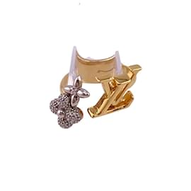Louis Vuitton-Louis Vuitton M1093M Rhinestone Band Ring-Golden