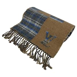 Louis Vuitton-Louis Vuitton Beige Cashmere and Wool Stole-Beige