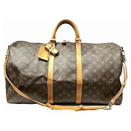 Louis Vuitton-Louis Vuitton Monogram Keepall 55 Bandouliere Bag-Brown