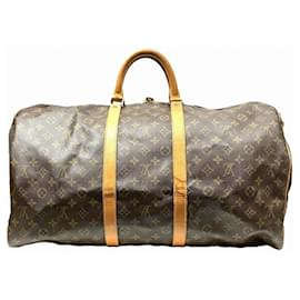 Louis Vuitton-Louis Vuitton Monogram Keepall 55 Bandouliere Bag-Brown