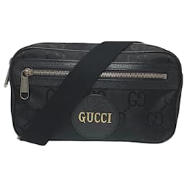 Gucci-GUCCI Off the Grid 631341 Bolsa Sling de Nylon GG-Preto
