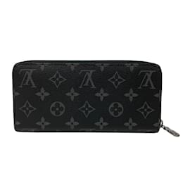 Louis Vuitton-Louis Vuitton Monogram Eclipse Long Wallet-Black