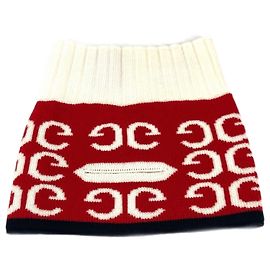 Gola aquecida com logo Gucci Branco Vermelho