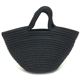 Balenciaga-Balenciaga Logo Ibiza Basket Bag-Black