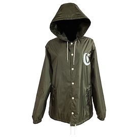 Céline Veste à capuche avec logo Celine en polyamide vert Vert Vert olive