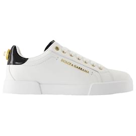 Dolce & Gabbana-Sneakers - Dolce&Gabbana - Cotton - White-White