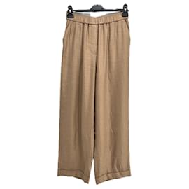 Peserico-PESERICO Trousers T.IT 42 Viscose-Brown