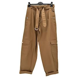 Lacoste-LACOSTE Trousers T.FR 34 Cotton-Brown