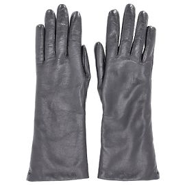Luvas de couro preto forradas com pele Kenzo Preto