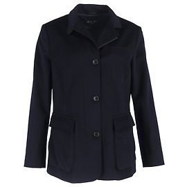 Loro Piana Buttoned Jacket in Black Wool Black