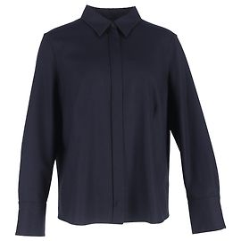 Camicia a maniche lunghe Akris in lana nera Nero