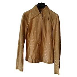 Dolce & Gabbana-DOLCE & GABBANA SUEDE LEATHER JACKET.-Beige