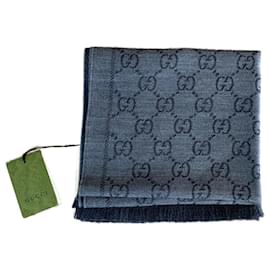 Gucci-Cachecol Gucci reversível preto-Preto