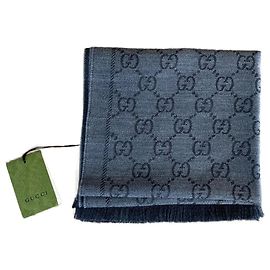 Sciarpa Gucci reversibile nera Nero