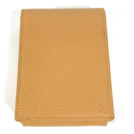 Chanel-Chanel Beige Grained Calfskin Cigarette Case-Beige
