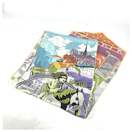 Hermès-Hermes Le Premier Chant Wow Maxi Twilly Scarf-Multiple colors