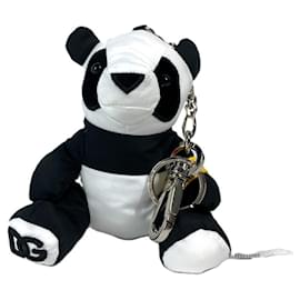 Dolce & Gabbana-Dolce & Gabbana Jujutsu Kaisen Panda Bag Charm Keychain-Black,White