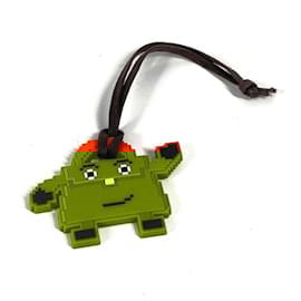 Hermès-Hermes Kelly Doll Bag Charm Strap Keychain-Orange