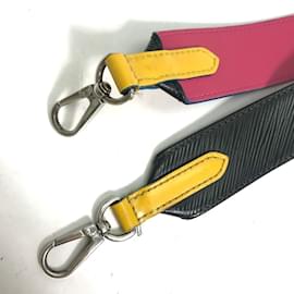 Louis Vuitton-Louis Vuitton Epi Leather Shoulder Strap-Black,Pink,Blue,Yellow