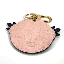 Louis Vuitton-Louis Vuitton Monogram Bird Lovely Bag Charm-Brown,Pink