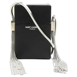 Astuccio per sigari in pelle nera Yves Saint Laurent Nero