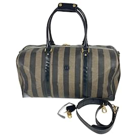 Fendi-Fendi Vintage Boston Bag-Black,Khaki