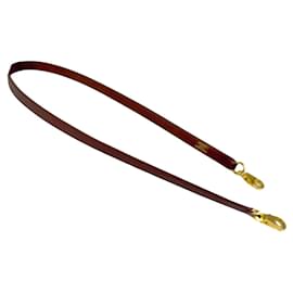 Hermès-Hermes Brown Courchevel Leather Shoulder Strap-Brown