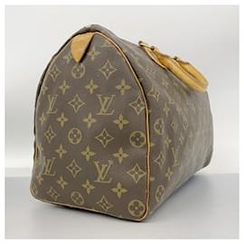 Louis Vuitton-Louis Vuitton Monogram Speedy 35 Handbag-Brown