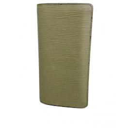 Louis Vuitton-Louis Vuitton Long Wallet Epi Portefeuille Brazza M61819-Khaki
