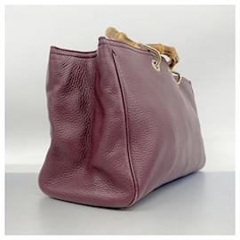 Gucci-Gucci Handbag Bamboo 323660-Dark red