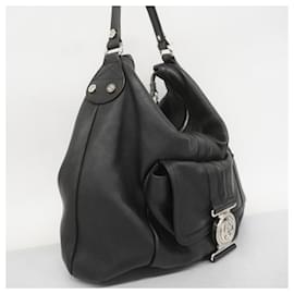 Gucci-Gucci Black Leather Handbag-Black