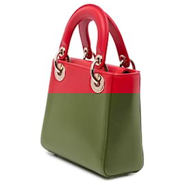 Dior-Dior Red Niki De Saint Phalle Mini Calfskin Lady Dior-Red