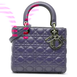 Dior-Dior Pink Medium Lambskin Cannage Lady Dior-Pink